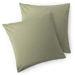 Blumtal Kissenbezug, Olivgrün, Textil, Quadratisch, 50x50 cm, Oeko-Tex® Standard 100, Wohntextilien, Bezüge, Kissenbezüge