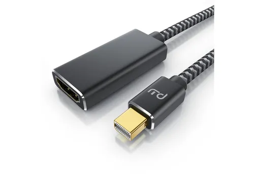 Primewire Audio- & Video-Kabel, Mini DisplayPort, HDMI Typ A (15 cm), 4K mDP zu Hdmi 2.0 Adapter / Kabel, 4K@60Hz,Thunderbolt 1 - 2 - 0,15m