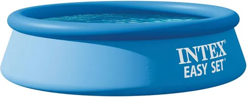 Intex Swimming Pool 244 x 61 cm - Family Kinderpool für Badespaß - Runder Family Pool mit 1942 L Fassungsvermögen, ideal für Kinder und Erwachsene, sorgt für erfrischenden Badespaß im Garten.