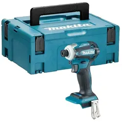 Makita DTD172ZJ Akku-Schlagschrauber - Akkuschrauber mit bürstenlosem Motor, kompakt und leicht, ideal für präzise Arbeiten und einfaches Bitwechseln dank One-Touch-System.