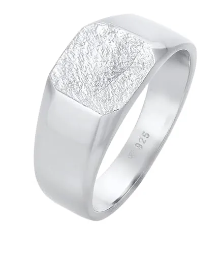 Kuzzoi Herren Siegelring aus 925 Sterling Silber – Mattierter klassischer Ring - Eleganter, mattierter Siegelring aus hochwertigem 925 Sterling Silber, ideal für den modischen Mann. Erhältlich in verschiedenen Größen, perfekt für Anzug oder Freizeitlook.