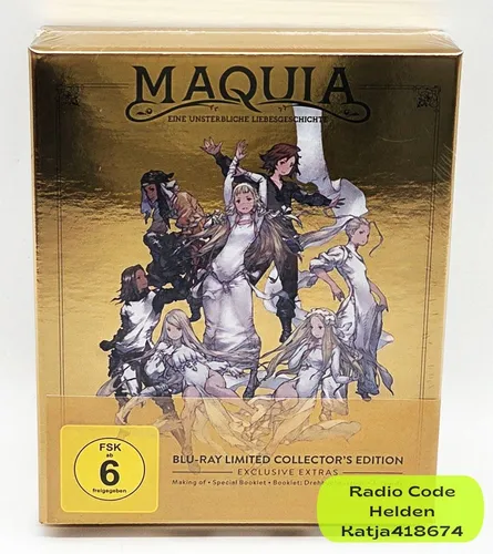 Maquia - Eine unsterbliche Liebesgeschichte [Blu-ray] [Limited Collector's Edition] - Limitierte Collector's Edition des faszinierenden Animationsfilms, ideal für Liebhaber von emotionalen Geschichten. Freigegeben ab 6 Jahren.
