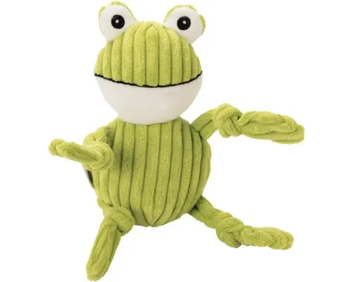 Hundespielzeug beeztees Spielzeug Frosch Froggi Ribbed grün ca. 30 x 11 x 8,5 cm