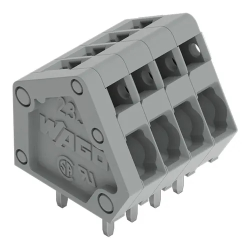 WAGO Leiterplattenklemme 233-102 100 - 2-polige Leiterplattenklemme mit CAGE CLAMP® für einfache und sichere Verdrahtung, ideal für Elektroinstallationen.