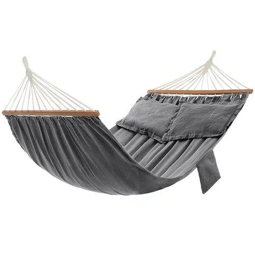 Mehrpersonen Hängematte 210 x 150 cm mit 2 Kissen – bis 300 kg - Genießen Sie entspannte Momente in dieser geräumigen Hängematte mit 2 Kissen. Ideal für den Außenbereich, bietet sie Komfort und Stabilität für bis zu 300 kg. Perfekt für Camping oder den Garten!