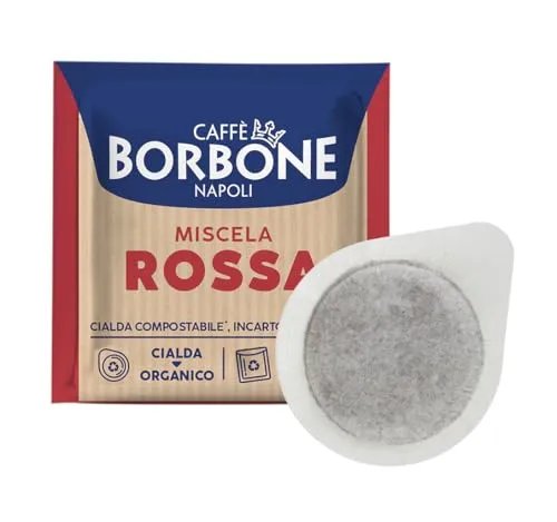 Caffè Borbone Kompostierbare Kaffeepads, Rote Kaffeemischung - 150 Pads - Kompatibel mit ESE System Papier Pads 44 mm