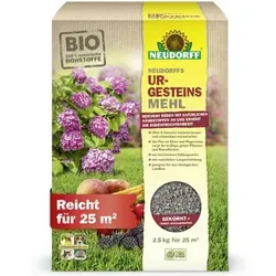 Neudorff UrgesteinsMehl - Natürliches Diabasgesteinsmehl, 2,5 kg für Bodenverbesserung und Pflanzenwachstum, umweltfreundlich und ideal für alle Bodenarten