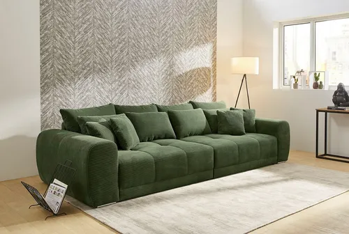 Jockenhöfer Gruppe Big-Sofa Moldau XXL, B: 306 cm, Mega-Sofa, mit 4 Zierkissen & Federkern