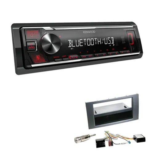 Kenwood 1-DIN Autoradio Bluetooth USB AUX für Ford S-Max anthrazit Canbus