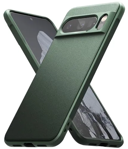 Ringke Onyx Kompatibel mit Google Pixel 8 Pro Hülle, [Fester Griff] rutschfest Anti-Fingerabdruck Stilvolle Stoßfest Kratzfest TPU Handyhülle - Dark Green