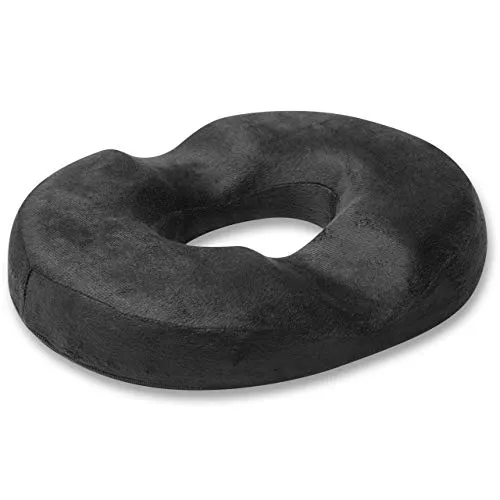 Vitabo Sitzkissen mit Steißbein-Mulden - Orthopädisches Kissen mit ergonomischer O-Form, entlastet Steißbein und sorgt für hohen Sitzkomfort. Ideal für Büro, Auto und Alltag.