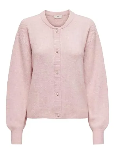 Modische Strickjacke JDY "JDYLUMI LIFE L/S BUTTON CARDIGAN KNT NOOS" - Damen Strickjacke in Light Lila, regular fit für hohen Tragekomfort. Ideal für Büro und Freizeit, pflegeleicht und elastisch.