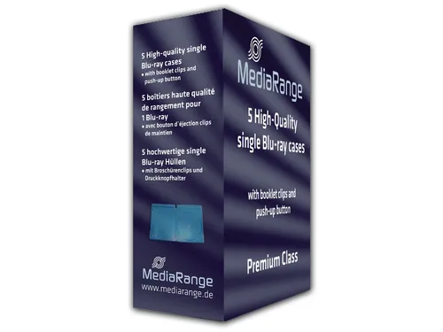 BD Videobox Retail-Pack Single 5St - Schutzhülle für Leermedien, idealer Schutz für Ihre BD-Videosammlung