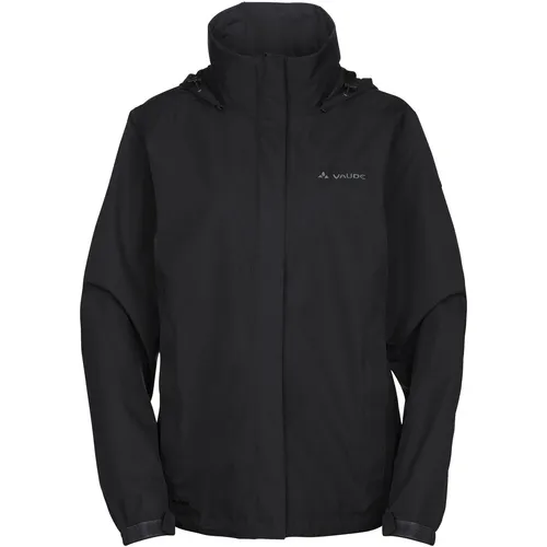 VAUDE Damen Women's Escape Light Jacket – Regenjacke in Schwarz, Größe 36 EU - Funktionsjacke mit hochwertiger Ceplex Active Membran: wasserdicht, winddicht und atmungsaktiv. Ideal für wechselhaftes Wetter beim Radfahren oder in der Freizeit.