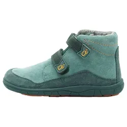 lamino Leder-Barfußschuhe in Türkis, Größe 27 - Sneaker für Kinder mit rutschhemmender Laufsohle und weichem Textilfutter, ideal für gesunde Fußentwicklung und Komfort beim Spielen.