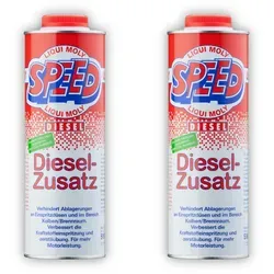 LIQUI MOLY 5160 Kraftstoff Speed Diesel-Zusatz 2x1L - Additive für alle Dieselmotoren, reinigt Ablagerungen und schont den Motor. Ideal für eine dauerhafte Anwendung bei jeder Betankung.