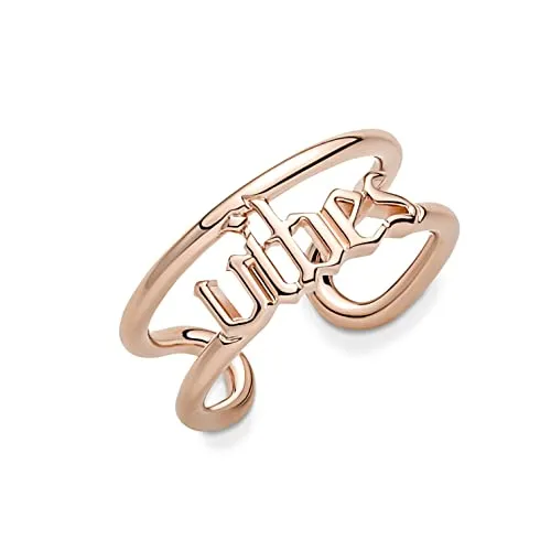 PANDORA ME Vibes Offener Ring aus 14 Karat rosévergoldeter Metalllegierung, Kompatibel ME Armbänder, Gr. 54, 181986C00-54