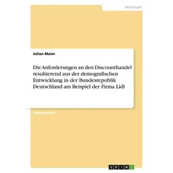 Die Anforderungen an den Discounthandel resultierend aus der demografischen Entwicklung in der Bundesrepublik Deutschland. Die Firma Lidl von Julian M