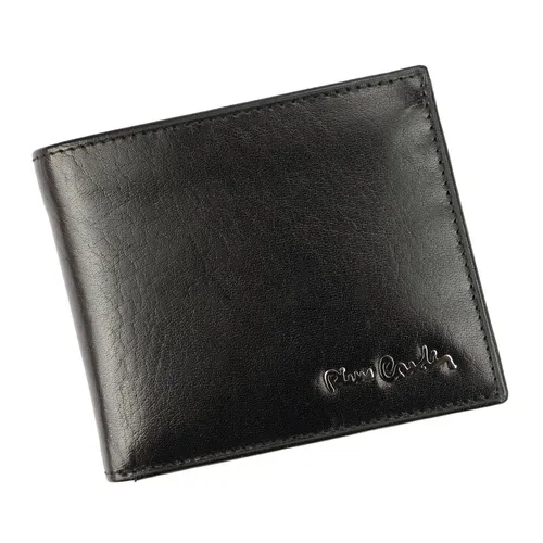 Pierre Cardin Brieftaschen GREG37770 - Elegantes schwarzes Portemonnaie - Hochwertiges Herrenportemonnaie aus Naturleder mit RFID-Kartenschutz, ideal für die sichere Aufbewahrung von Karten und Bargeld. Perfekt für stilbewusste Männer.