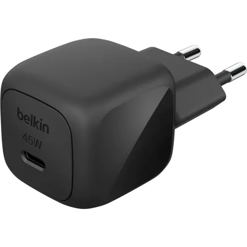 Belkin Boostcharge 45W USB-C Charger (WCA013KQBK) - USB-C Ladegerät mit 45W Leistung, ideal für schnelles Laden von Tablets und Smartphones unterwegs.