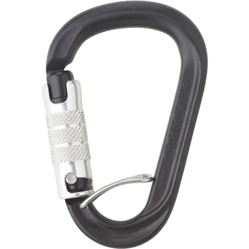 Austrialpin HMS Rondo 3-Way Selfie Karabiner (Größe One Size, schwarz)