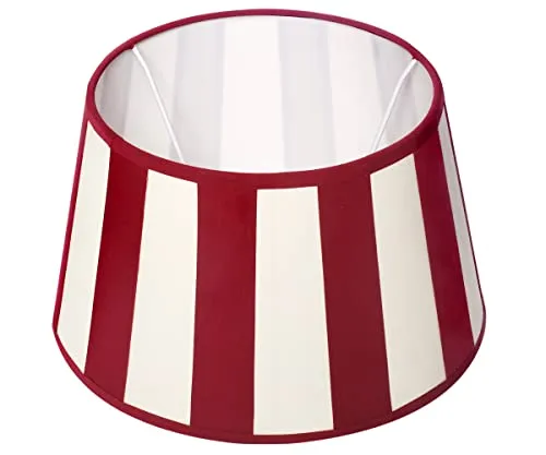 Brillibrum Design Lampenschirm gestreift - Oval & Rund - Moderner Lampenschirm in gestreiftem Design, ideal für E27 und E14 Fassungen. Perfekt für Nachttische oder Fensterbänke, setzt warme Lichtakzente und passt zu jedem Einrichtungsstil.