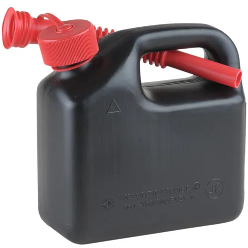 Kraftstoff-Kanister STANDARD 3l - UN-Zulassung für sicheres Tanken - Benzinkanister mit 3l Fassungsvermögen, TÜV-geprüft und made in Germany. Ideal für den sicheren Transport von Benzin, Diesel und Gefahrgütern. Integrierte Auslauftülle und kindersichere Verschraubung für hohe Sicherheit.