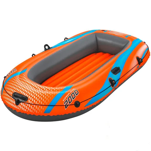 Bestway Schlauchboot 61139 - Kondor Elite 2000 - Schlauchboot für 1 Erwachsenen und 1 Kind, robustes PVC, aufblasbarer Boden und Tragegriff für einfachen Transport.