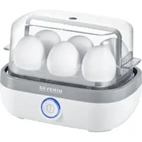 SEVERIN EK 3164 Eierkocher - Perfekte Eier für Ihr Frühstück, 6 Eier gleichzeitig, kompakt und leicht zu reinigen