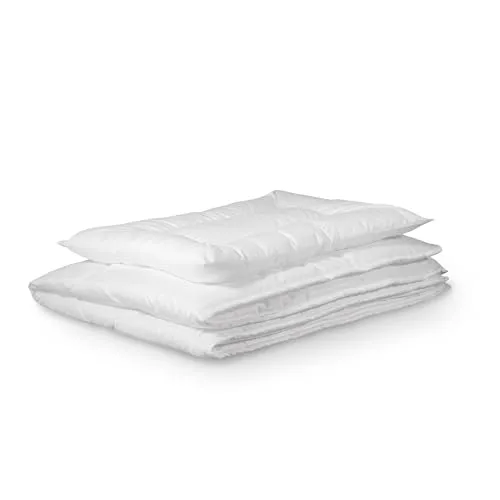 Ehrenkind Steppbett + Kopfkissen Set - Microfaserbettdecken für Kinder, 100% Polyester, OEKO-TEX® zertifiziert und besonders pflegeleicht für einen gesunden Schlaf.