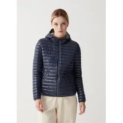 Colmar Damen Übergangsjacke mit Daunen, dunkelblau, Größe 44 - Stylishe Damenjacke aus recyceltem Material, wasserabweisend und mit echten Daunen gefüllt. Die taillierte Passform und sportlichen Details machen sie zum perfekten Begleiter für den Herbst.