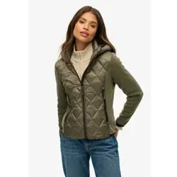 Superdry für Damen. W5012042A Heritage Storm Kapuzenjacke grün (S), Lässig, Polyester