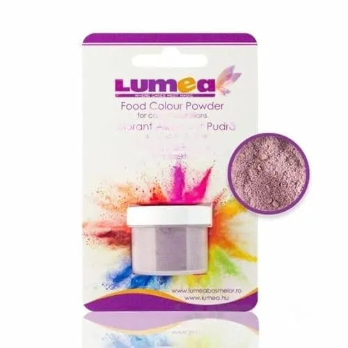Dekozauber24 Lebensmittelfarbe Pulver, fettlöslich, 2-4g Dose für Fondant, Marzipan, etc. Backzubehör Tortendekoration (Lavendel-Lila)