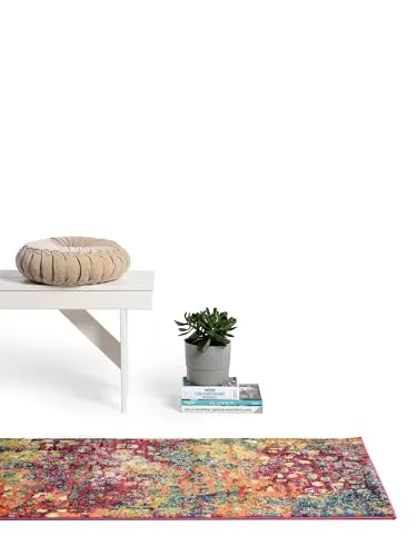 benuta Nest Vintage Teppich Casa - Mehrfarbig 70x240 cm - Teppich für Wohnzimmer, Schlafzimmer und Flur, pflegeleicht und ideal bei Fußbodenheizung, bringt lebendige Retro-Atmosphäre in Ihr Zuhause.