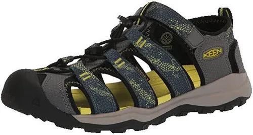 KEEN Newport Neo H2 Sandalen, Sea Moss/Steel Grey, 30 EU - Wanderschuhe für Kinder, wasserabweisend und ideal für Abenteuer im Wasser und an Land, mit sicherer Passform durch Bungee-Schnürung und abriebfester Außensohle für perfekten Halt.