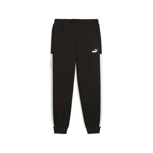 PUMA Damen Around The Block Jogginghose XS, Schwarz - Bequeme Jogginghose aus weichem Fleecematerial mit regulärer Länge und mittlerer Bundhöhe. Ideal für entspannte Tage oder sportliche Aktivitäten.