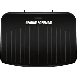 GEORGE FOREMAN Fitnessgrill L Schwarz - Grills für gesunde Mahlzeiten: Mit 2400 W und 160% schnellerer Aufheizzeit, platzsparend und leicht zu reinigen dank verbesserter Antihaftbeschichtung.