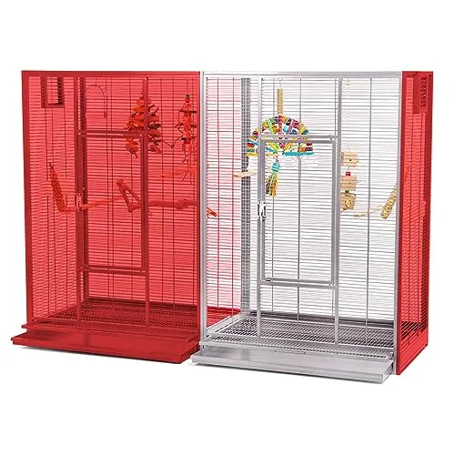 Montana Cages Vogelkäfig Anbaukit - New Melbourne - Erweiterungsset für bestehende Melbourne I oder II Volieren, umweltfreundlich und ungiftig, ideal für Finken und Sittiche, Maße: ca. 80 x 50 x 110 cm.