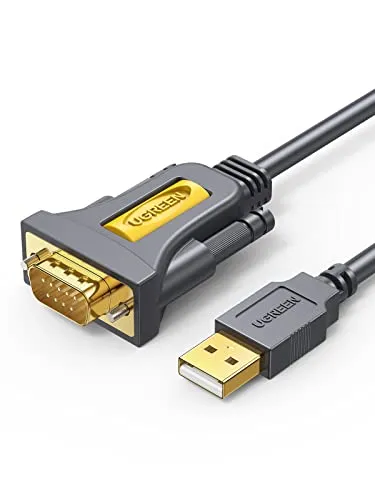 Ugreen USB 2.0 to RS-232 COM Port DB9 (M) Adapter Cable Gray 2m
