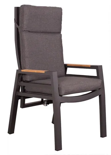 Relaxsessel Sevilla Alu/Textilene inkl. Kissen - Stuhl für den Außenbereich, wetterfestes Aluminium und Textilene, inkl. bequemem Kissen für optimalen Sitzkomfort.