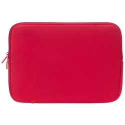 Rivacase ANTISHOCK Notebooksleeve 5124 Rot - Laptop-Tasche für Notebooks bis 14", bietet maximalen Schutz durch Memory-Schaum und integrierten Kantenschutz.