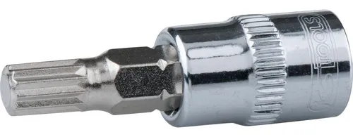 KS Tools Bohrer- und Bitset 1/4" CHROMEplus Bit-Stecknuss XZN, M8