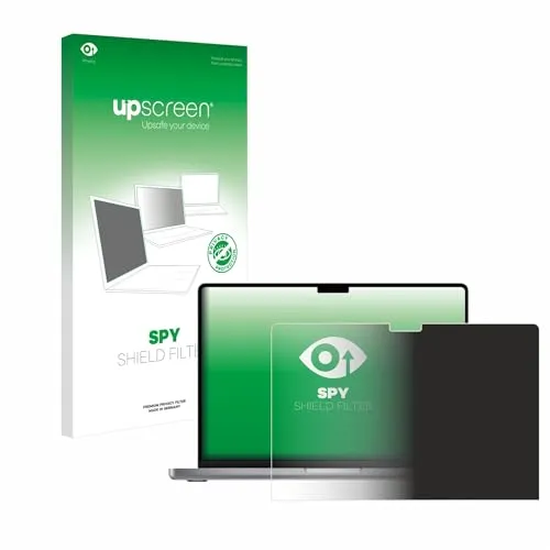 upscreen Blickschutzfilter für Apple MacBook Pro 14" 2021 Privacy Filter Blickschutzfolie Sichtschutz-Folie [Blaulichtfilter, Anti-Reflex]