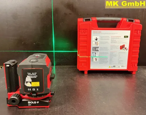 Sola Kreuzlinienlaser Crossline P2 Green – Präzisionslaser für bis zu 25m - Messtechnik: Laser, ideal für präzise Linienprojektion bei Bau- und Renovierungsarbeiten.