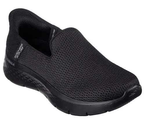 Skechers Slip-Ins: GO WALK Flex - Relish 124963-BBK - Moderne Sneaker für Damen mit atmungsaktivem Mesh-Obermaterial, exklusivem Heel Pillow und leichter ULTRA GO-Dämpfung für höchsten Komfort beim Gehen.