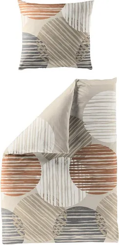 Bettwäsche "4010", Renforce - Pflegeleichte 100 % Baumwolle in Sand - Moderne Bettwäsche aus strapazierfähigem Renforcé-Material, temperaturausgleichend und feuchtigkeitsregulierend für erholsamen Schlaf.