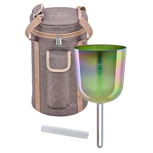 Sonic Energy Solfeggio Kristallklangschale 5,75 Zoll – Ut 396 Hz - Hochreine Quarzschale mit 15 cm Durchmesser, ideal für Meditation und Yoga. Erleben Sie intensive Klänge und fördern Sie ein Gefühl von Ruhe und Fokus.