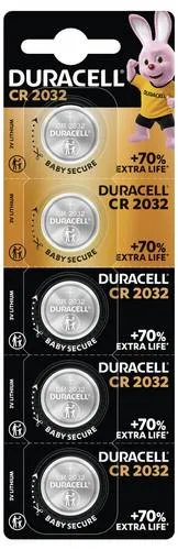 Duracell Knopfzelle CR2032 3V 5 St. 220 mAh Lithium Elektro 2032
