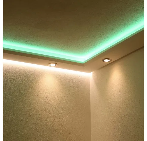 Licht-Trend Stuckleiste Dekor-Profil M 1,2 m - Deckenleisten aus Hartschaum für indirekte Beleuchtung, ideal zur stilvollen Akzentuierung von Wänden oder Decken.