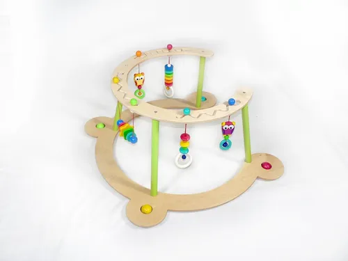 Babyspielzeug Eule: Lauflerngerät für kleine Entdecker - Lauflernwagen aus Holz, fördert die Motorik ab 3 Monaten. Ideal für Wohnzimmer und Kinderzimmer, bunt und unisex.
